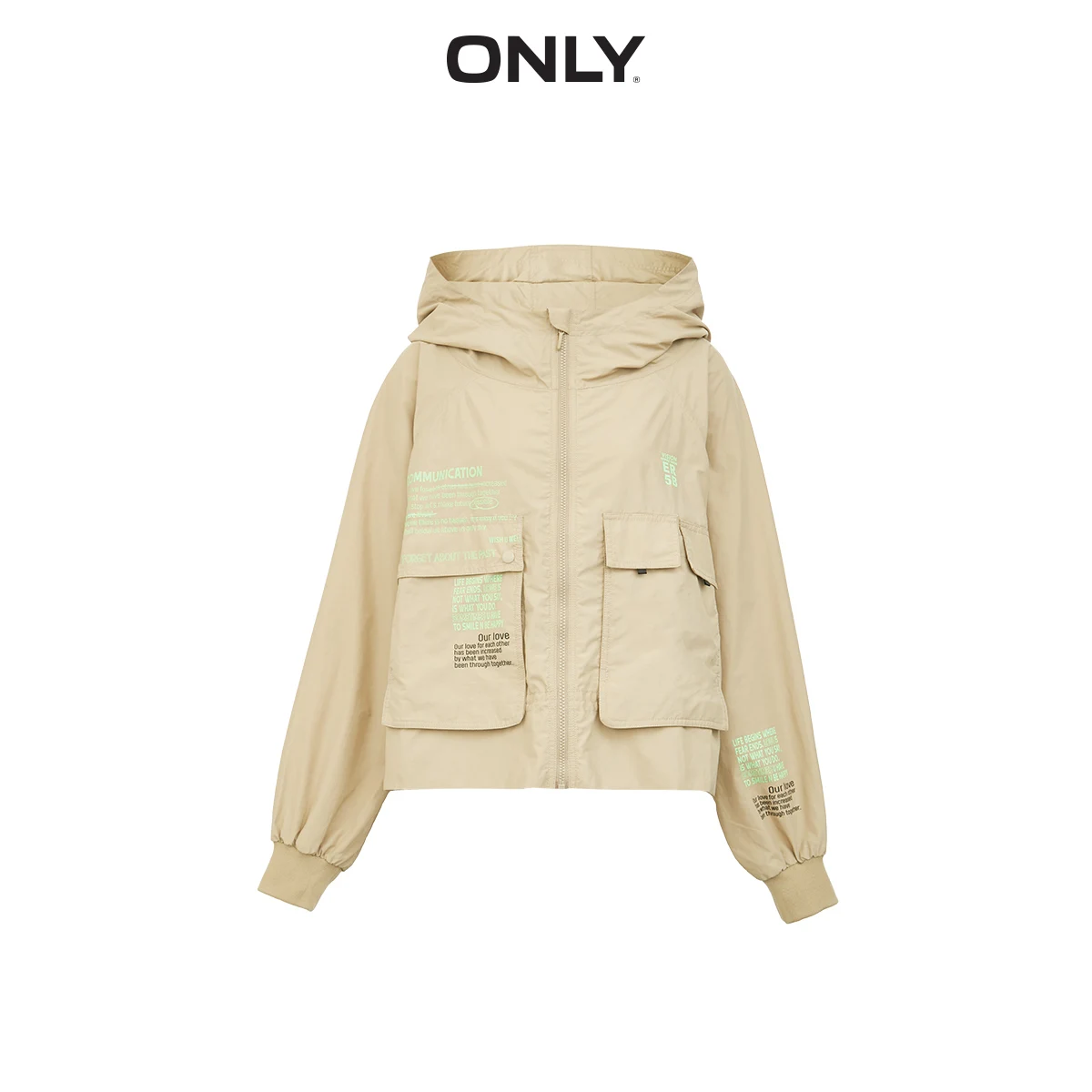 Ideal Women's Loose Fit Printed Short Jacket 119336526