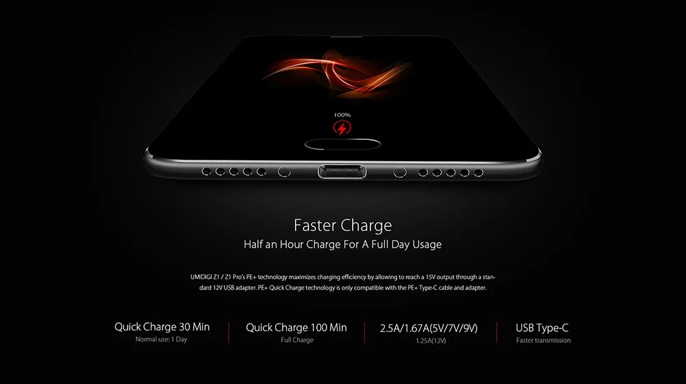 Смартфон UMIDIGI Z1 Pro, 6 ГБ ОЗУ, 64 Гб ПЗУ, 5,5 дюймов, Android 7,0, Восьмиядерный процессор MTK6757, 2,3 ГГц, 4000 мАч, отпечаток пальца, 13,0 МП, мобильный телефон