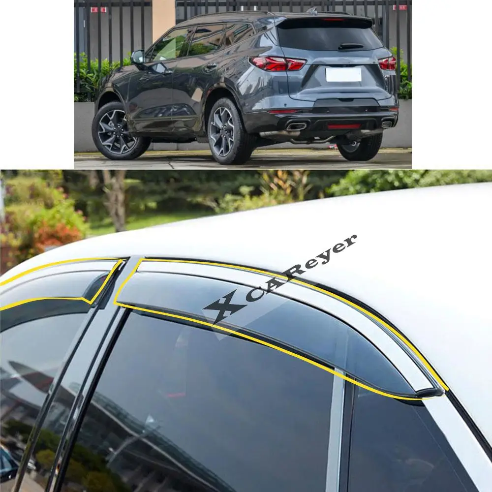 Стикер для кузова автомобиля CHEVROLET Blazer 2020 2021 2022 пластиковое стекло ветрозащитный