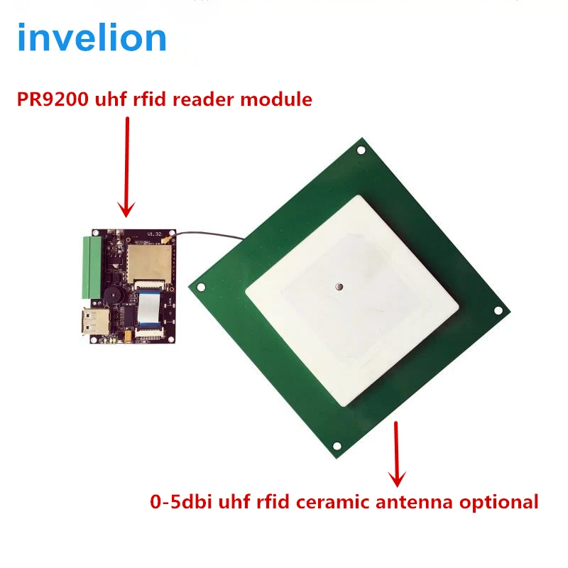 40*40 мм rfid uhf керамическая антенна для небольшого модуля считывания УВЧ Встроенная