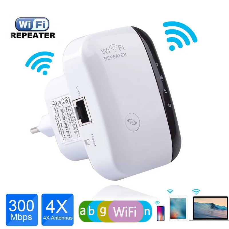 Беспроводной WiFi ретранслятор усилитель удлинитель 300 Мбит/с Wi-Fi сигнала 802.11n |