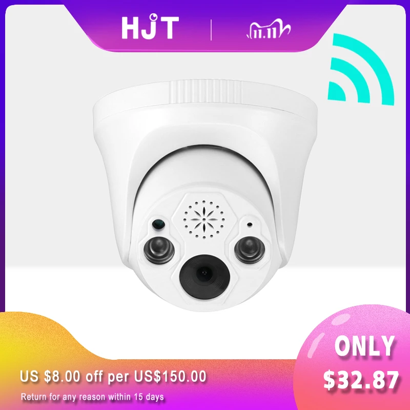 IP камера видеонаблюдения HJT 5 Мп Wi Fi два канала слот для TF карты Onivf 2 1|Камеры