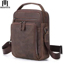 MISFITS, мужская сумка-мессенджер из натуральной кожи, модная сумка через плечо, дорожная сумка через плечо, высокое качество, повседневные сумки для 9," Ipad