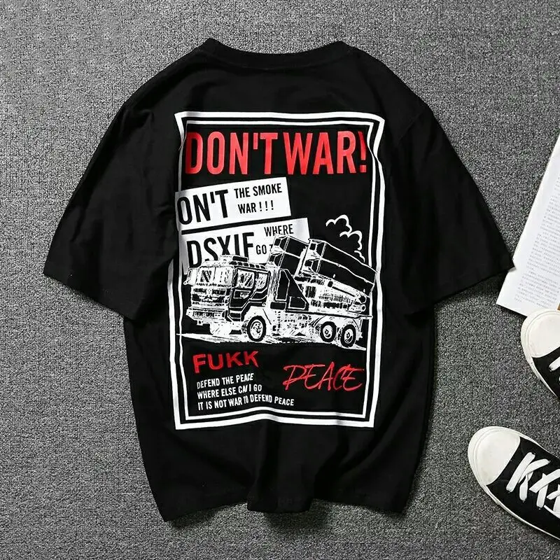 

Men's short-sleeved t-shirt summer 2020 new Korean trend five-point sleeve fashion brand t-shirt loose clothing Harajuku wholesa