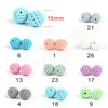 20Pcs 16mm Wooden Crochet Beads Chewable Beads DIY Wooden Teething Knitting Beads Jewelry Crib Sensory Toy Baby Teether Accessor 5