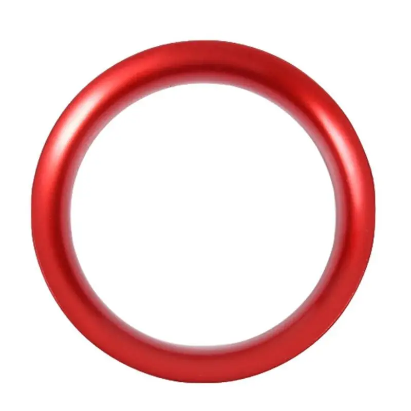 Кнопка остановки двигателя кольцо накладка наклейка алюминиевый сплав для Renault Koleos Fluence Megane CC прочное зажигание отделка кольцо - Название цвета: red