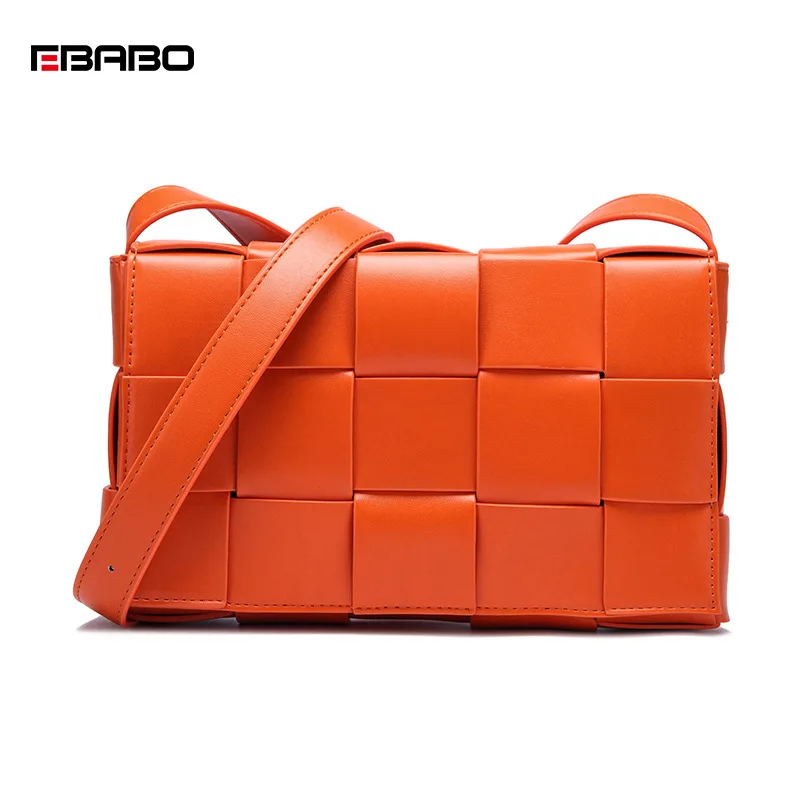

Woman Package Weave Oblique Satchel Pu Women's Personality Bag
