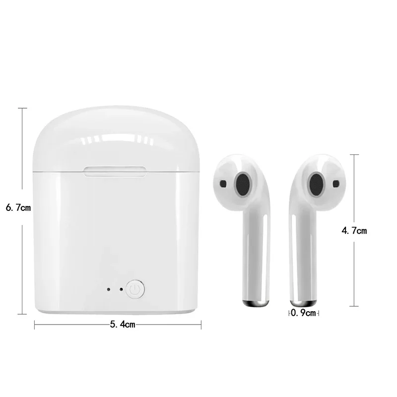 i7S TWS Wireless Bluetooth Earphone Bluetooth Headphones Sport Stereo Earphones For iPhone Xiaomi Huawei Samsung Android Phone