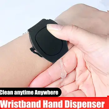 

1pc Soap Gel Dispenser Easy Clean Reusable Hydroalcoholic Gel Wristbands Hand Sanitizer Soft Disinfectant Gel Bracelet Dispenser