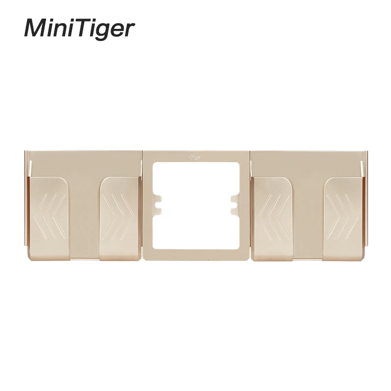 Gold-2 Minitiger черный серый настенный держатель для телефона Аксессуары для смартфона подставка поддержка для мобильного телефона один/два телефона держатель - Цвет: Gold-2