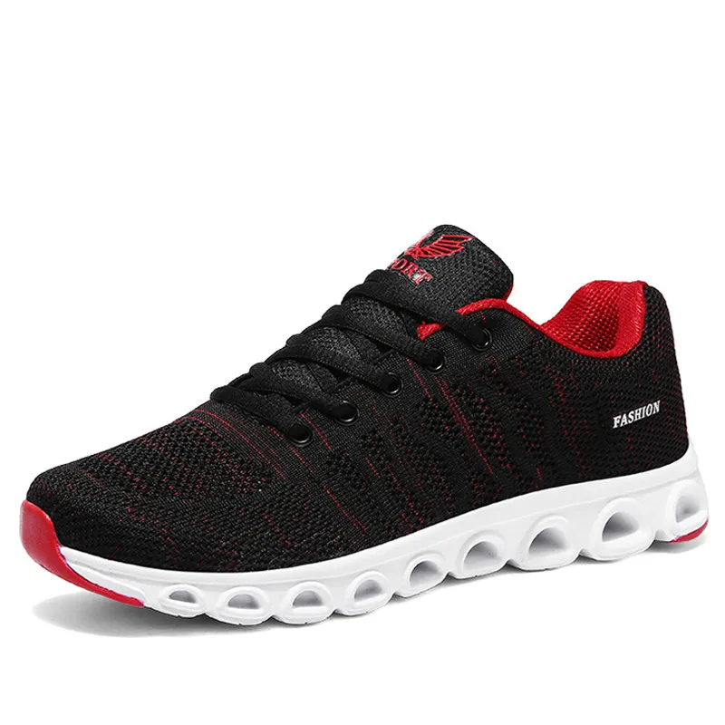 

2020 Men's Black Running Sport Shoes Summer Breathable Soft Light Male Sneakers Wearable Outdoor Tourism Trail Walking Shoes NEW