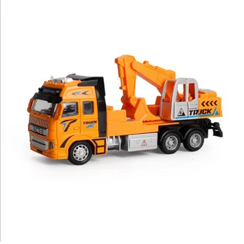 

Alloy Car Model Children Alloy Toy Car Engineering Vehicle Excavator Hook Machine Toy Metal Model Toy