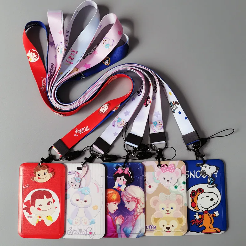 Шнурок Kawaii из ПВХ с милым рисунком для маленькой девочки шнурок ID-карты упаковка