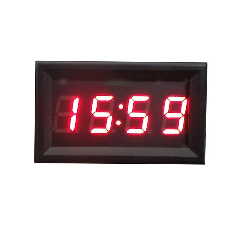 kongyide Car Motorcycle Accessory 12V/24V Dashboard LED Display Digital Clock Red Thermometer Indicator Gauge Panel - Цена: 492,29 руб.