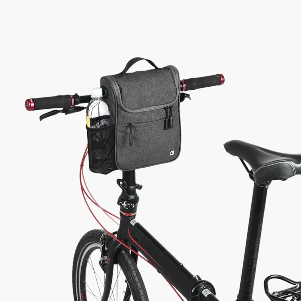 Велосипедная Передняя сумка RHINOWALK, Большая вместительная многофункциональная Передняя сумка, складная велосипедная электрическая Автомобильная сумка, непромокаемая крышка
