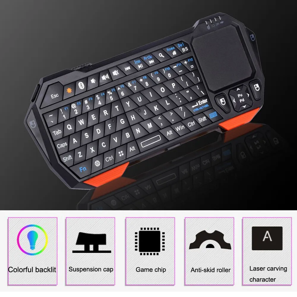 20 Wireless Keyboard Mini Bluetoth Keyboard With Touchpad For Windows Android iOS Handheld High Sensitive Smart Keyboard