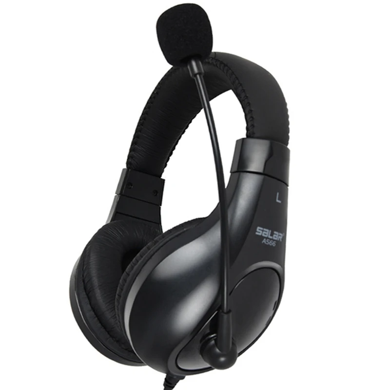 Salar A566 3 5mm Earphone Gaming Headset Headphone with Microphone Mic PC Game Stereo Gaming Headphone for Computer