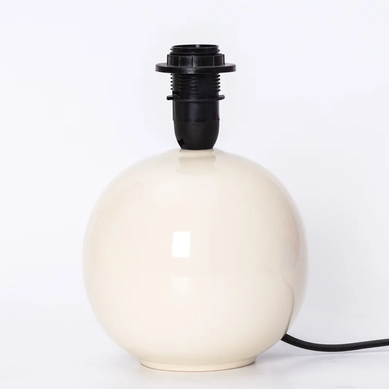 

Retro Art Creative Color Round Small Table Lamp Base Ceramic Table Lamp Base