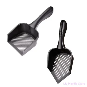 

Portable Thicken Practical Cleaning Plastic Spoon Long Handle Pet Litter Flat/Tip Shovel Pet Cleaning Supplies C42