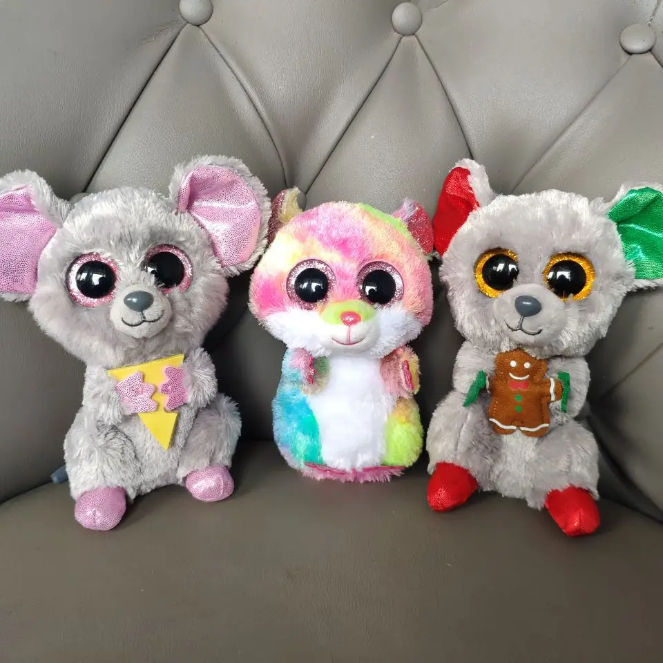 15 см плюшевая игрушка вереск пуговицы-кошки Снеговик паук летучая мышь кролик овца призрак платипус Единорог динозавр Альпака коала чихуахуа