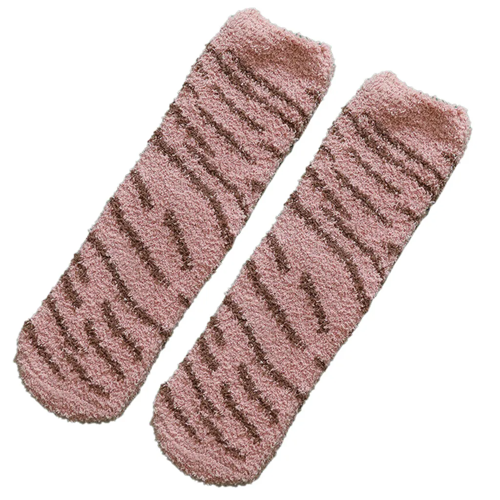1 пара осенне-зимних женских носков, креативные полосатые удобные короткие носки в стиле Харадзюку, милые пушистые забавные носки в стиле хип-хоп