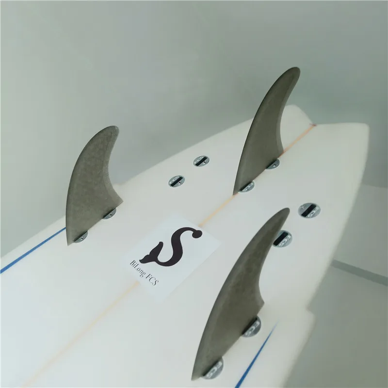 BiLong FCS производительность core PC tri-set серфинга плавники 3-fin G5 размер стекловолокна пористые гребни для сёрфинга FCS плавники углеродное волокно