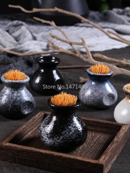 

Japanese Toothpick Holder Ceramic Commercial Personality Creative Restaurant Household High-end Toothpick Holder