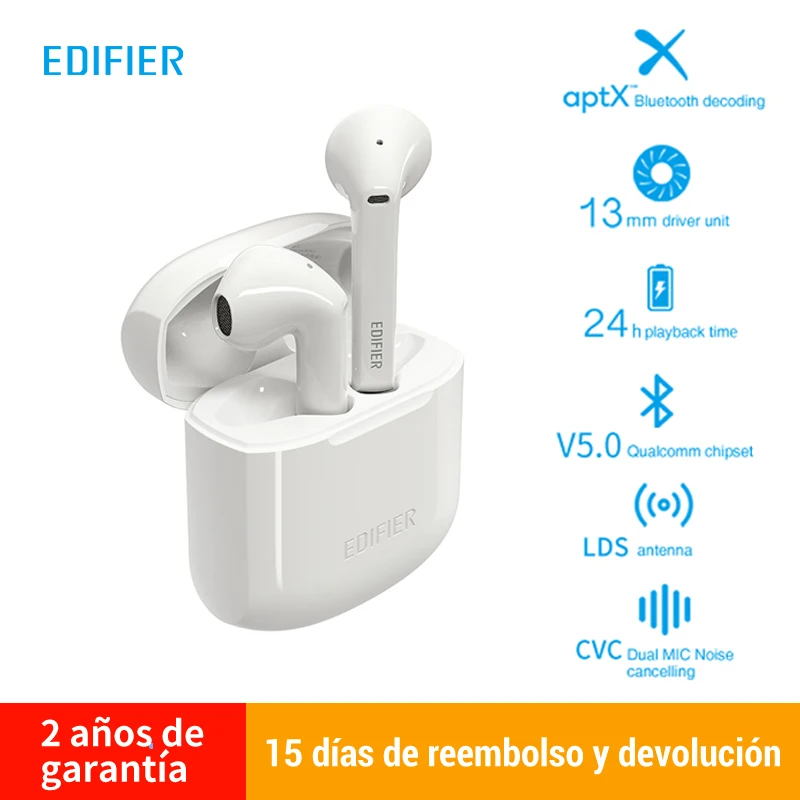 Беспроводные наушники EDIFIER TWS200 Bluetooth 5 0 время воспроизведения 24 часа алгоритм