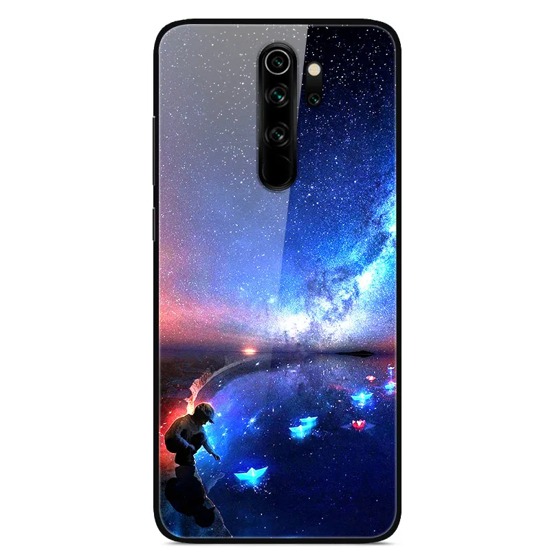 25 Redmi Note 8 Pro Чехол 6,53 ''стекло твердая задняя крышка для Xiaomi Redmi Note 8 Pro чехлы для телефонов силикон бампер Fundas Redmi Note8 8T - Цвет: 25