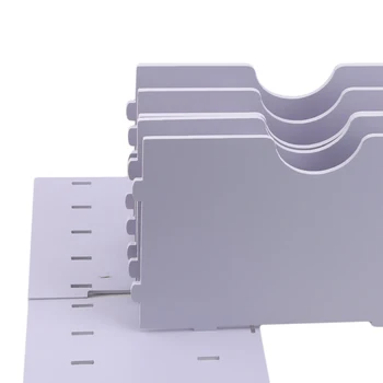 

White Folder Rack Four-layer Folder Storage Box File Frame Bar Office Stationery Supplies Desktop Rack File Shelf Office Use