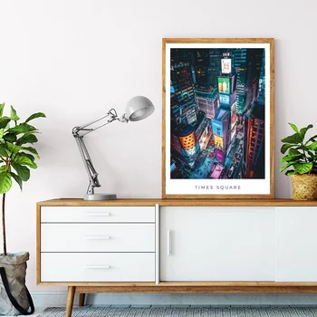 

Times Square City Landscape Canvas Poster Home Wall Decor (No Frame)