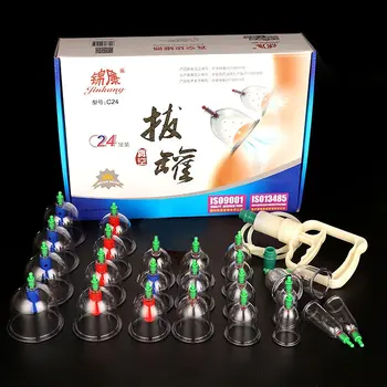 

24pcs Professional Body Facial Cupping massage tools for adults Vacuum Suction Cup Acupuncture Therapy Detox Cupping Cans
