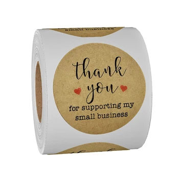 

Thank You for Supporting My Small Business Cute Stickers Seal Labels Online Trade shipping package Sealing for Store Shop