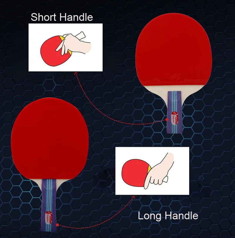 Portable Bag Packed Ping Pong Rackets Set