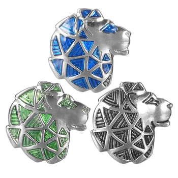 

DIY Snap Jewelry Metal Lion Snap Button Fit 18mm Snaps Bracelet Bangles For Women Jewelry VN-2071