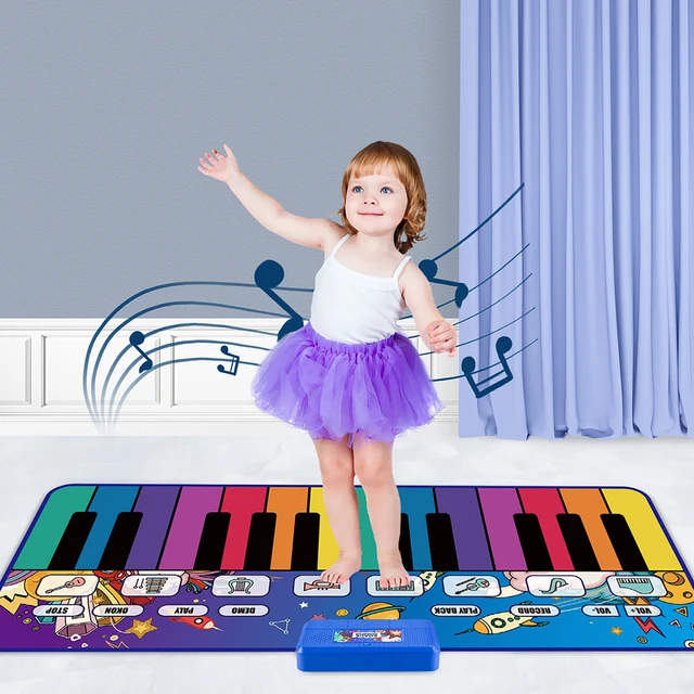 2022 New Arrivals 180x72cm Big Piano Mat Keyboard Electronic Floor Music Mat Baby Play Mat with 24 Keys Educational Toys Gifts 1
