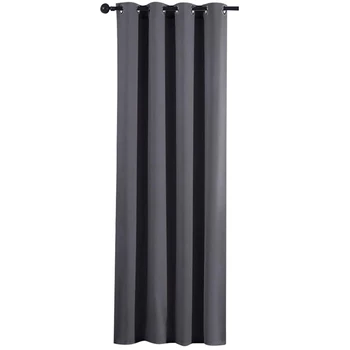 

New Blackout Curtains for Living Room - Grommet Thermal Insulated Room Darkening Curtains for Bedroom, Single Piece