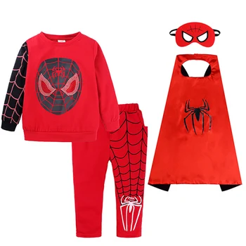 

Halloween Children Cosplay Clothes Baby Toddler Boy Clothes Sets Autumn 4pcs Spiderman Costume Kids Clothes For Boys Sports Suit