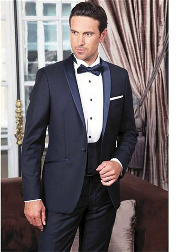 Классический мужской костюм Smolking Noivo Terno Slim Fit Easculino вечерние костюмы для мужчин шаль с отворотом Бизнес Вечеринка Выпускной дизайн Blac