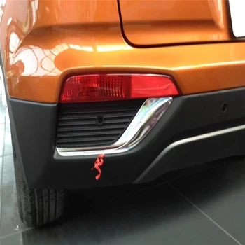Misura per Hyundai Creta IX25 2016-2018 ABS Chrome accessori Auto Auto fendinebbia posteriore telaio della lampada Trim paillettes adesivi 2 pz/set