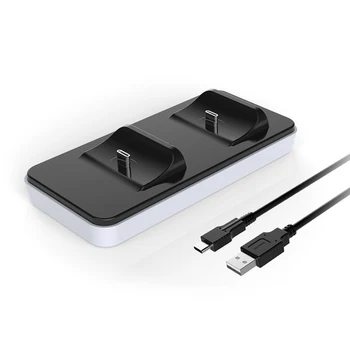 

Charger for DualSense Dual USB Type C Charging Dock Station Cradle with USB Cable for PlayStation 5 PS5 Wireless Controller