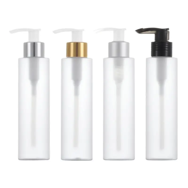 200ml frosted plastic PET bottle silver gold black press pump serum/lotion/toner/emulsion/foundation anti-UV packing | Красота и