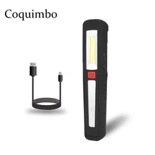 Портативный светодиодный вспышка светильник Батарея встроенный USB Перезаряжаемые 360 градусов вращения рабочий светильник фонарь обслуживание COB вспышка светильник