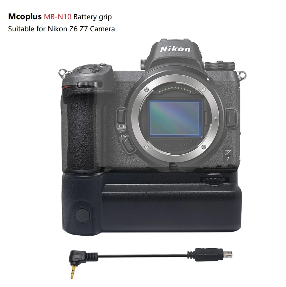 Noir support vertical pour appareil photo Nikon Z6 Z7 Full Frame sans miroir remplacement comme MB-N10 Mcoplus Poignée de batterie MCO-Z6Z7
