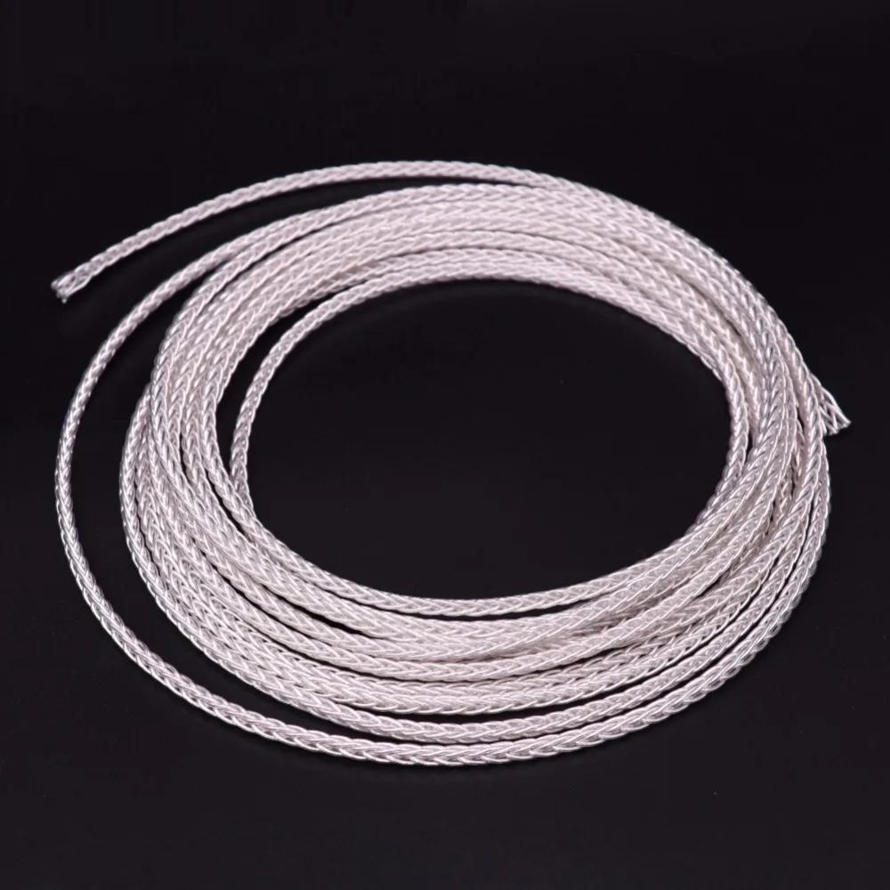 Haldane HIFI Single Crystal Silver Headphone Upgrade Cable for Sundara Aventho Focal Elegia t1 t5p D600 D7200 MDR Z7 MDR Z1R