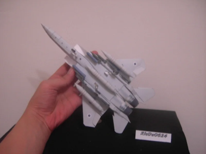 1:100 F-15 Israel Coated Hawk Fighter Emulation DIY 3D бумажная карточка модель Конструкторы военная модель строительные игрушки