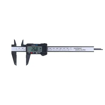 

LCD Digital Caliper Gauge Micrometer Measuring Tool Carbon Fiber Composites 0-150mm Caliper Ruler with Inch to MM Conversion