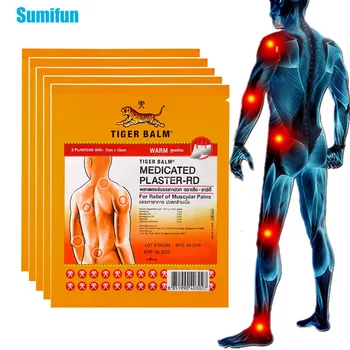 

10pcs=5bags Thai Red Tiger Balm Capsicum Sticker Body Back Muscle Arthritis Pain Relief Patch Warmer 100% Herbal Medical Plaster