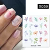 1Pc Spring Water Nail Decal And Sticker Flower Leaf Tree Green Simple Summer DIY Slider For Manicuring Nail Art Watermark ► Photo 2/6