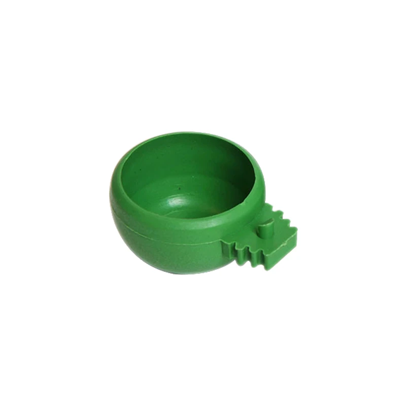 New Bird Parrot Pigeons Hamster Pet Cage Aviary Water Food Bowl Feeder Plastic Round Water Cup Hanging Drinking Feeding Bowl